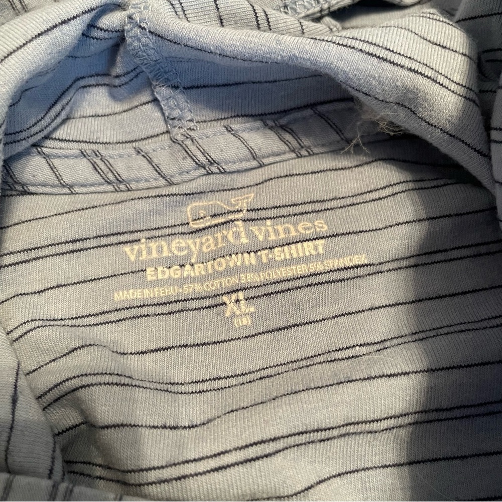 Vineyard Vines Light Blue Striped Hoodie - Picture 3 of 3